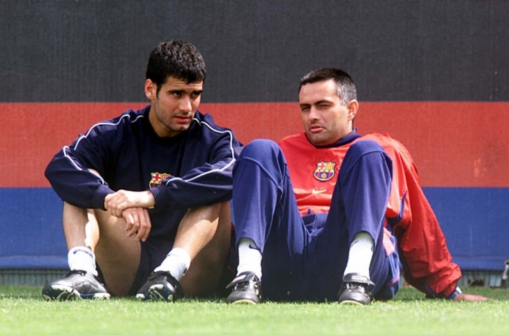 Pep Guardiola (kiri) dan Jose Mourinho (kanan). (sumber: Squawka)