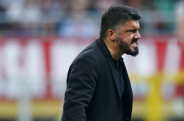 Pelatih AC Milan, Genaro Gattuso. (Sumber: Twitter/@acmilan).