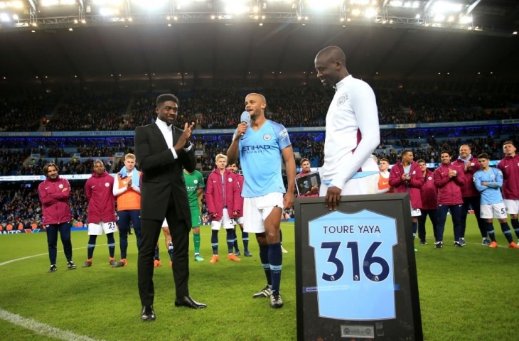 Yaya Toure. (sumber: Twitter/@mancity).