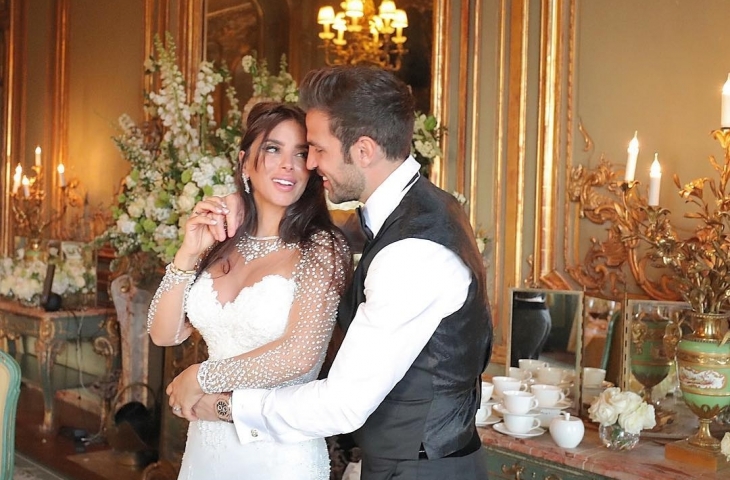 Cesc Fabrgas dan Daniella Semaan menikah/Instagram