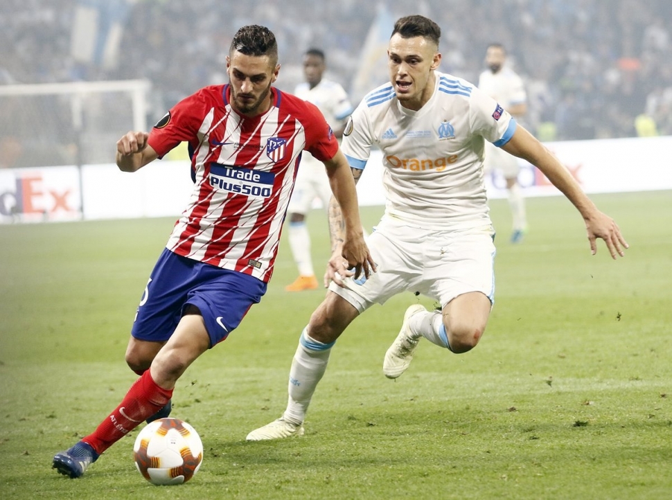 Marseille vs Atletico Madrid/Twitter