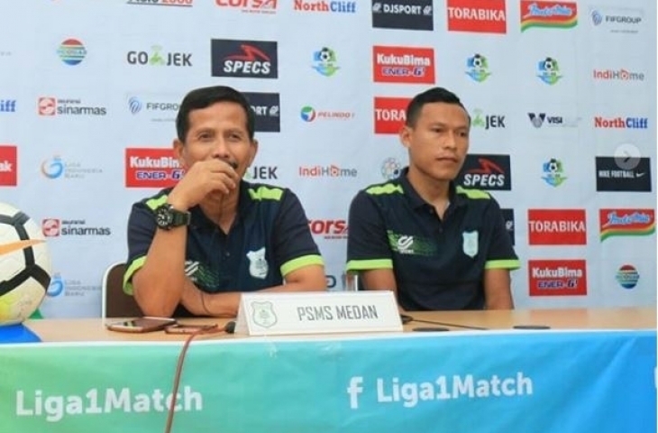 Pelatih PSMS Medan, Djajang Nurdjaman.