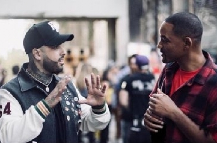 Nicky Jam dan Will Smith/Twitter