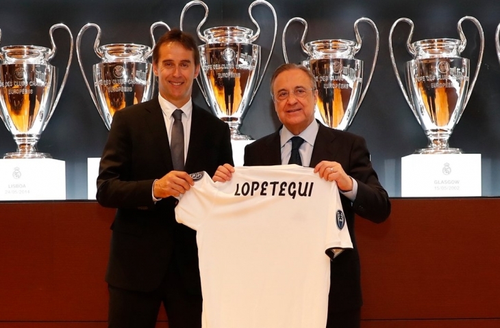 Julen Lupetegui dan Florentino Perez (sumber: twitter)