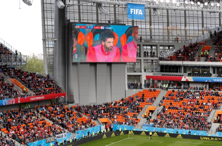 Kursi Kosong di Stadion Etaterinburg (sumber: 10z Soccer)