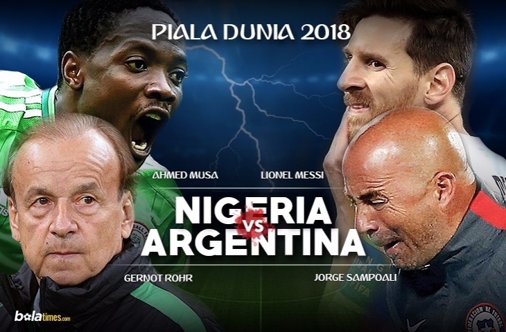 Nigeria Vs Argentina (Sumber: Bolatimes)