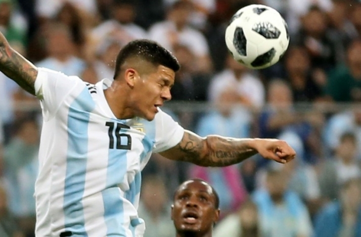 Marcos Rojo. (Sumber: Dok. Goal).