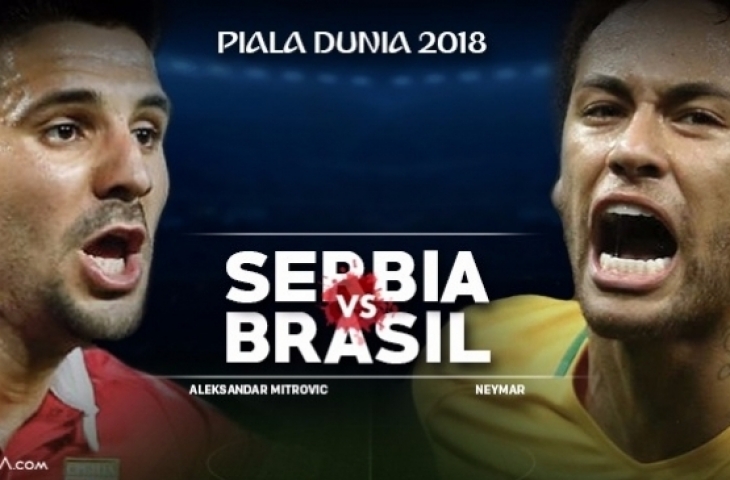 Serbia Vs Brasil (Sumber: Suara.com)