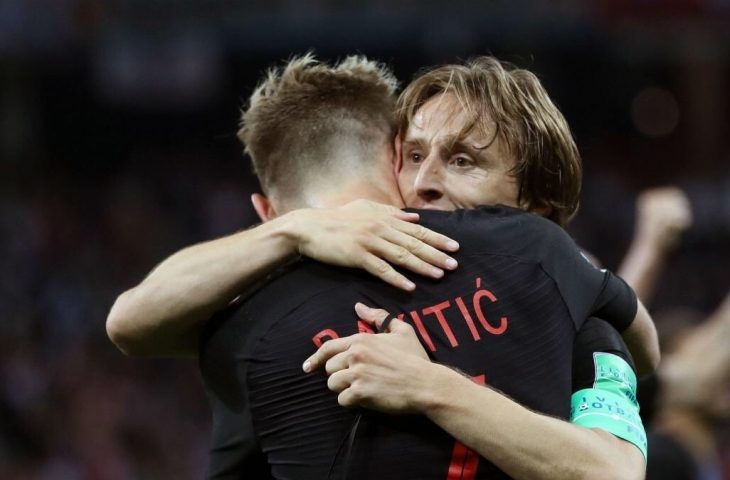 Ivan Rakitic dan Luka Modric/Twitter