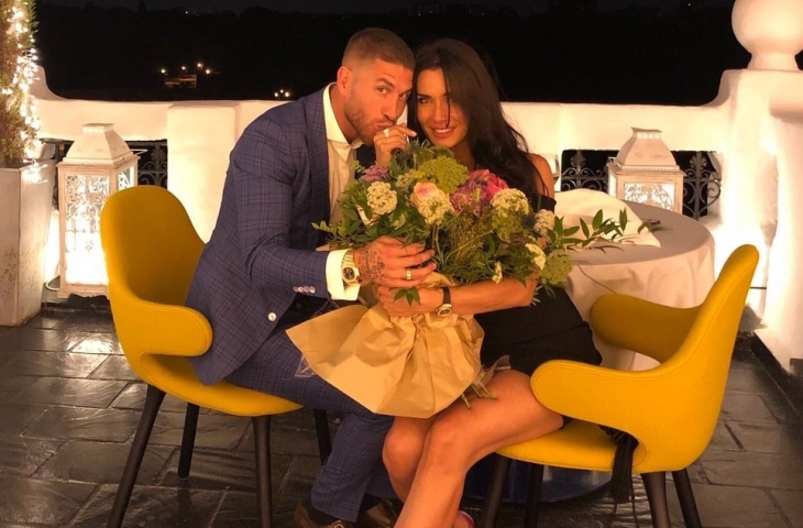 Sergio Ramos dan Pilar Rubio. (Sumber: twitter/@sergioramos).