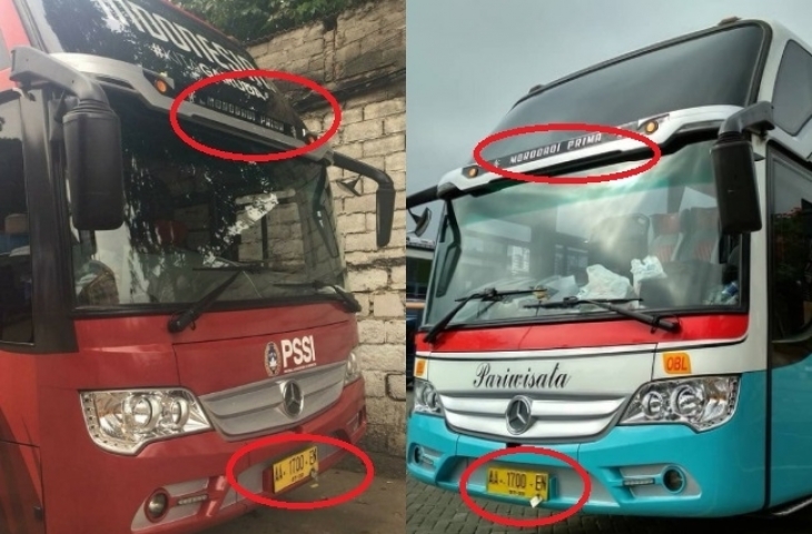 Bus baru Timnas Indonesia. (sumber: Twitter/@mafiawasit).