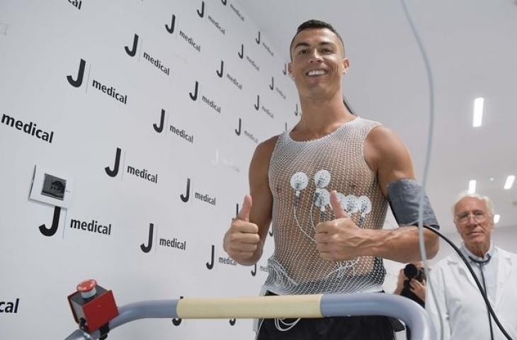 Ronaldo tes medis di J Medical milik Juventus (Mirror)