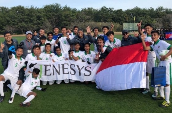 Timnas U-16 Indonesia juara turneman Jenesys di Jepang.