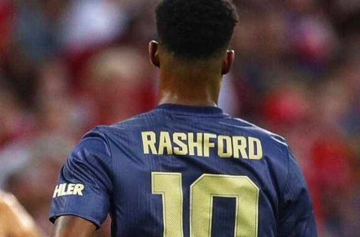 Marcus Rashford kenakan nomor punggung 10 (@marcusrashford/Galih)