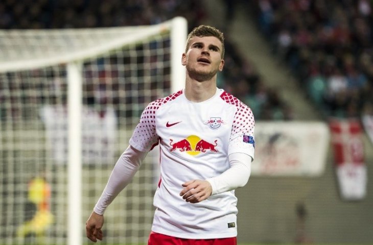 Timo Werner berseragam RB Leipzig (Odd Andersen/AFP)