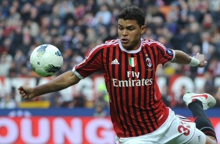 Thiago Silva saat berseragam AC Milan. (Olivier Morin/AFP).