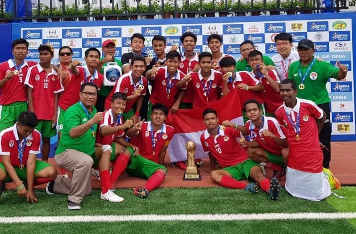 Tim Pelajar U-15 juara Gothia Cup 2018. (Instagram/@nahrwai_imam).