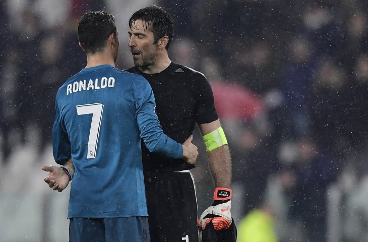 Cristiano Ronaldo dan Gianluigi Buffon (AFP)