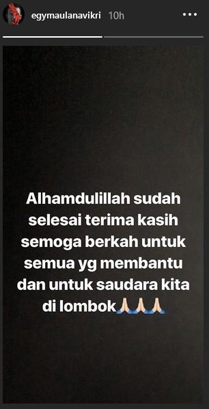 Egy Maulana lelang sepatunya untuk bantu gempa Lombok (@egymaulanavikri/Instagram)