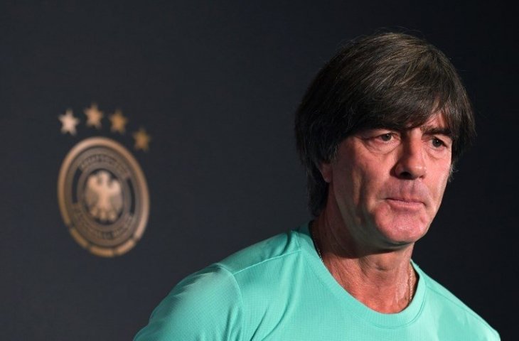 Pelatih Jerman, Joachim Loew saat menghadiri konferensi pers jelang UEFA Nations League (Christof Stache/AFP)