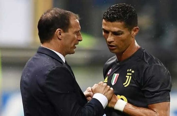 Massimiliano Allegri dan Cristiano Ronaldo (Dok. theindependentbd.com/galih)