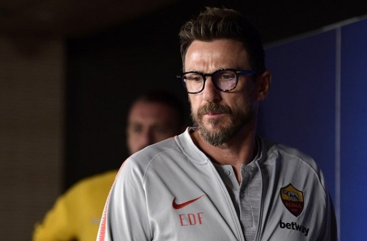 Pelatih AS Roma,  Eusebio Di Francesco (Javier Soriano/AFP)