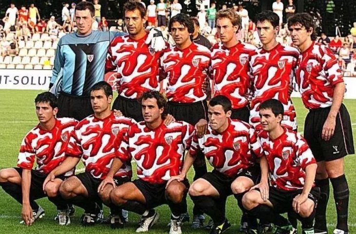 Jersey aneh Athletic Bilbao (Dok. The Sun)