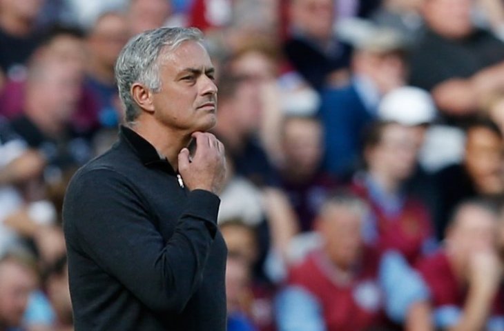 Pelatih Manchester United, Jose Mourinho (Ian Kington/AFP)