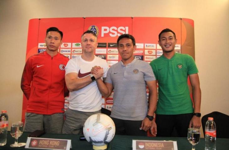 Konferensi Pers jelang laga persahabatan Timnas Indonesia vs Hongkong (Sumber: PSSI)