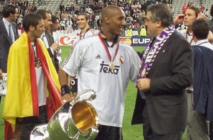 Nicolas Anelka ketika berseragam Real Madrid. (Patrick Hertzog/AFP).