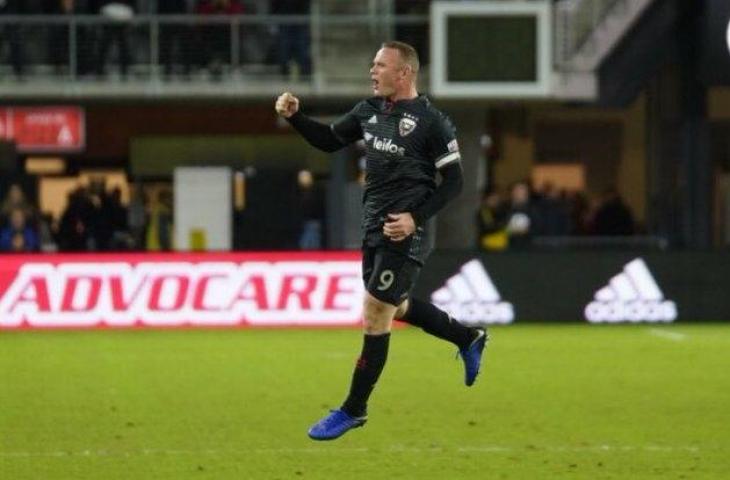 Selebrasi pemain DC United, Wayne Rooney usai mencetak gol ke gawang Toronto FC (dok dc united)