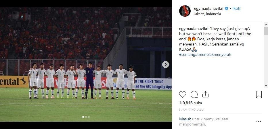 Unggahan foto Egy Mualana Vikri di Instagram (@egymaulanavikri/Instagram)