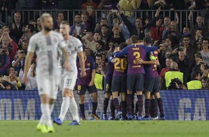 Barcelona vs Inter Milan. (Luis Gene/AFP).