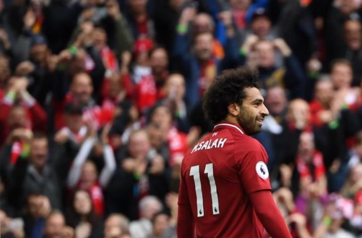 Penyerang Liverpool, Mohamed Salah (Paul Ellis/AFP)