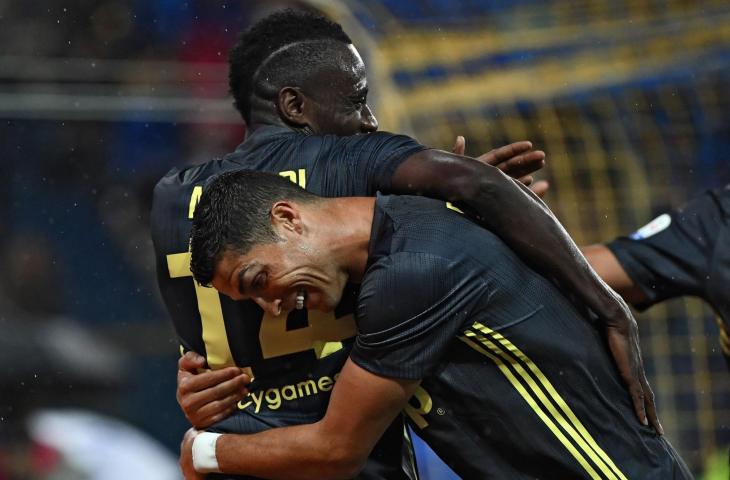 Pemain Juventus, Blaise Matuidi dan Cristiano Ronaldo (AFP)