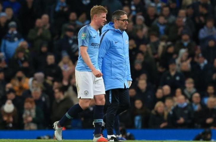 Kevin de Bruyne vs Fulham. (Byline/AFP)