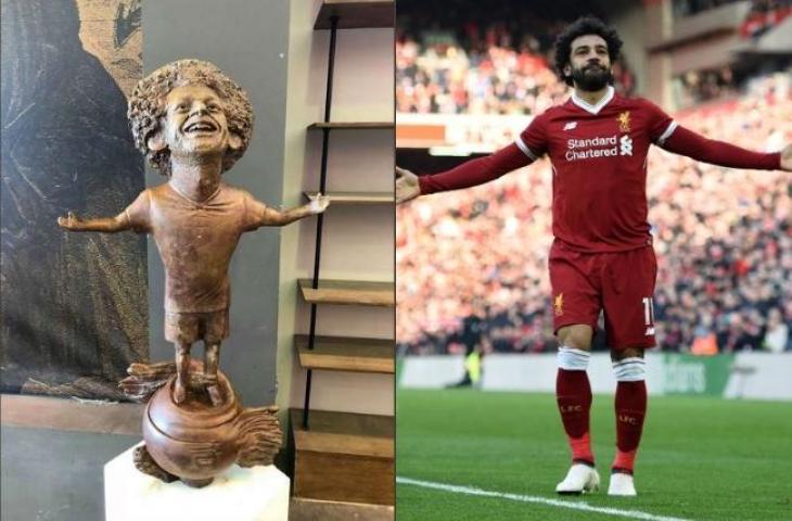 Kolase Mohamed Salah dan patungnya