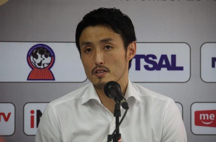 Pelatih Timnas futsal Indonesia Kensuke Takahashi. [Stephanus Aranditio/www.mxkc.sbs]