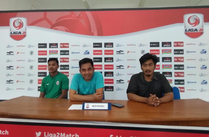 Pelatih PSS Sleman, Seto Nurdiantoro. (Irwan Febri Rialdi/www.mxkc.sbs).