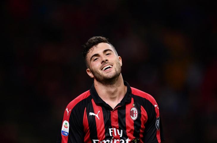 Pemain AC Milan, Patrick Cutrone (AFP)