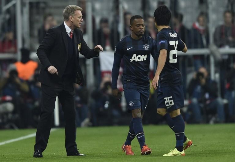 David Moyes saat memimpin pertandingan Manchester United sebagai pelatih (Odd Andersen/AFP)