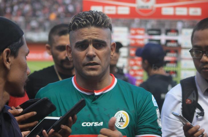 Pemain PSS Sleman, Cristian Gonzales (Stephanus Aranditio/www.mxkc.sbs)