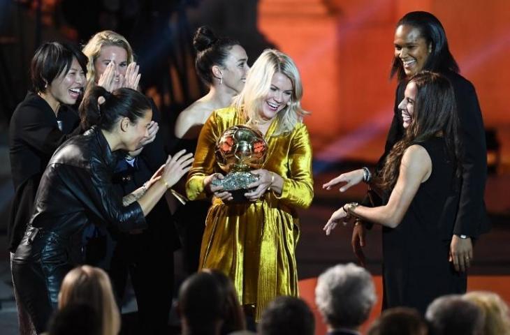 Ada Hegerberg, pemenang Ballon d'Or Wanita tahun 2018. (Franck Fife/AFP).