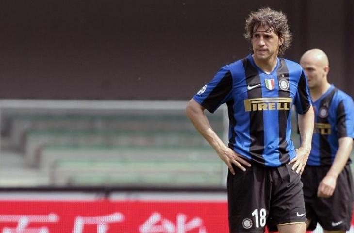 Mantan striker Inter Milan, Hernan Crespo. (Emilio Andreoli/AFP).