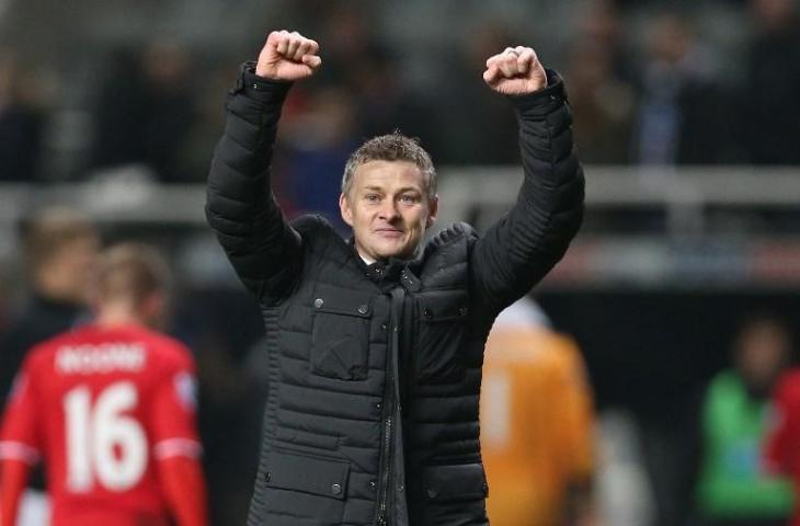 Pelatih sementara Manchester United,  Ole Gunnar Solskjaer (Ian MacNicol/AFP)