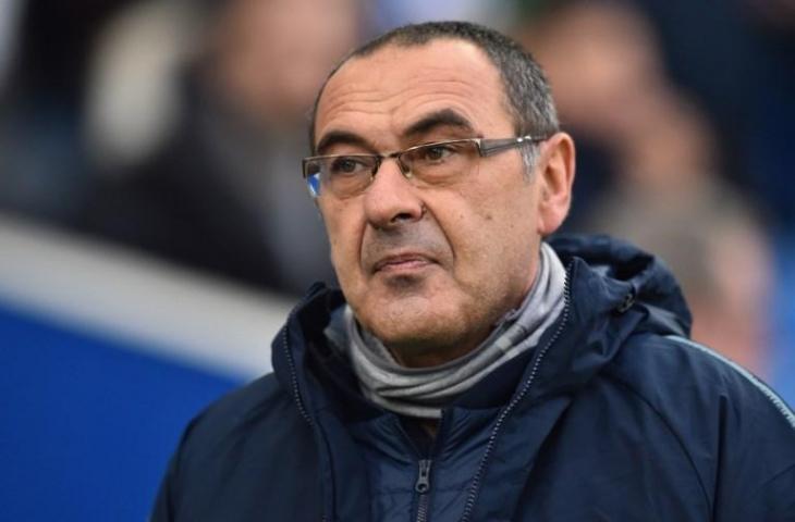 Pelatih Chelsea, Maurizio Sarri (Glyn Kirk/AFP)