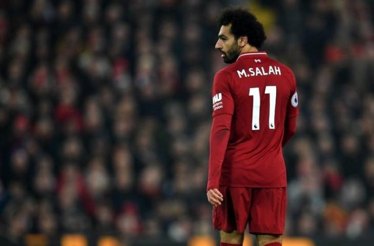 Penyerang Liverpool, Mohamed Salah (Paul Ellis/AFP)