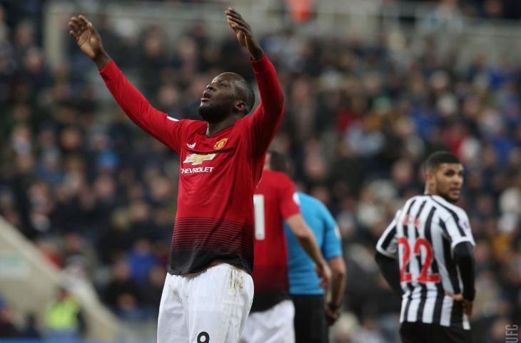 Penyerang Manchester United, Romelu Lukaku (Twitter/@manutd).