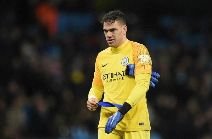 Kiper Manchester City, Ederson Moraes (Oli Scarff/AFP)