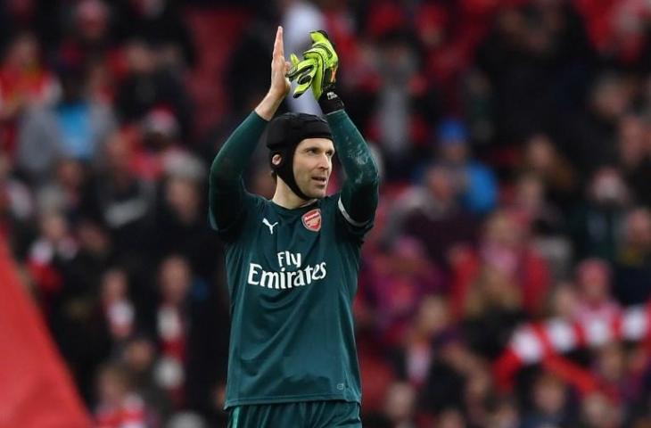 Kiper Arsenal, Petr Cech. (Ben Stansall/AFP)